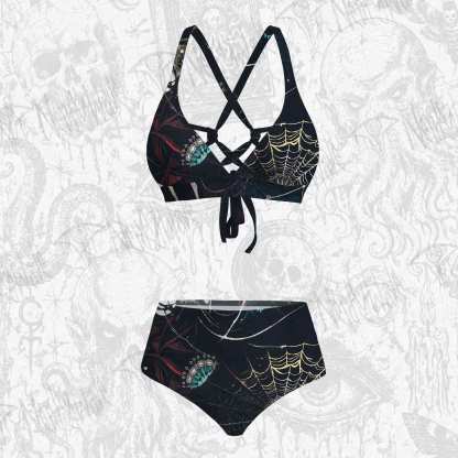 Shadowy Spiders Bikini Set