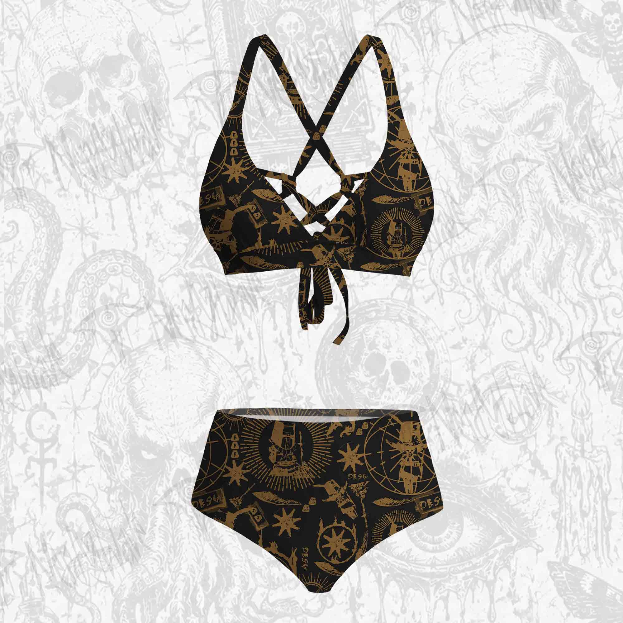 Retro Praise the Sun Bikini Set