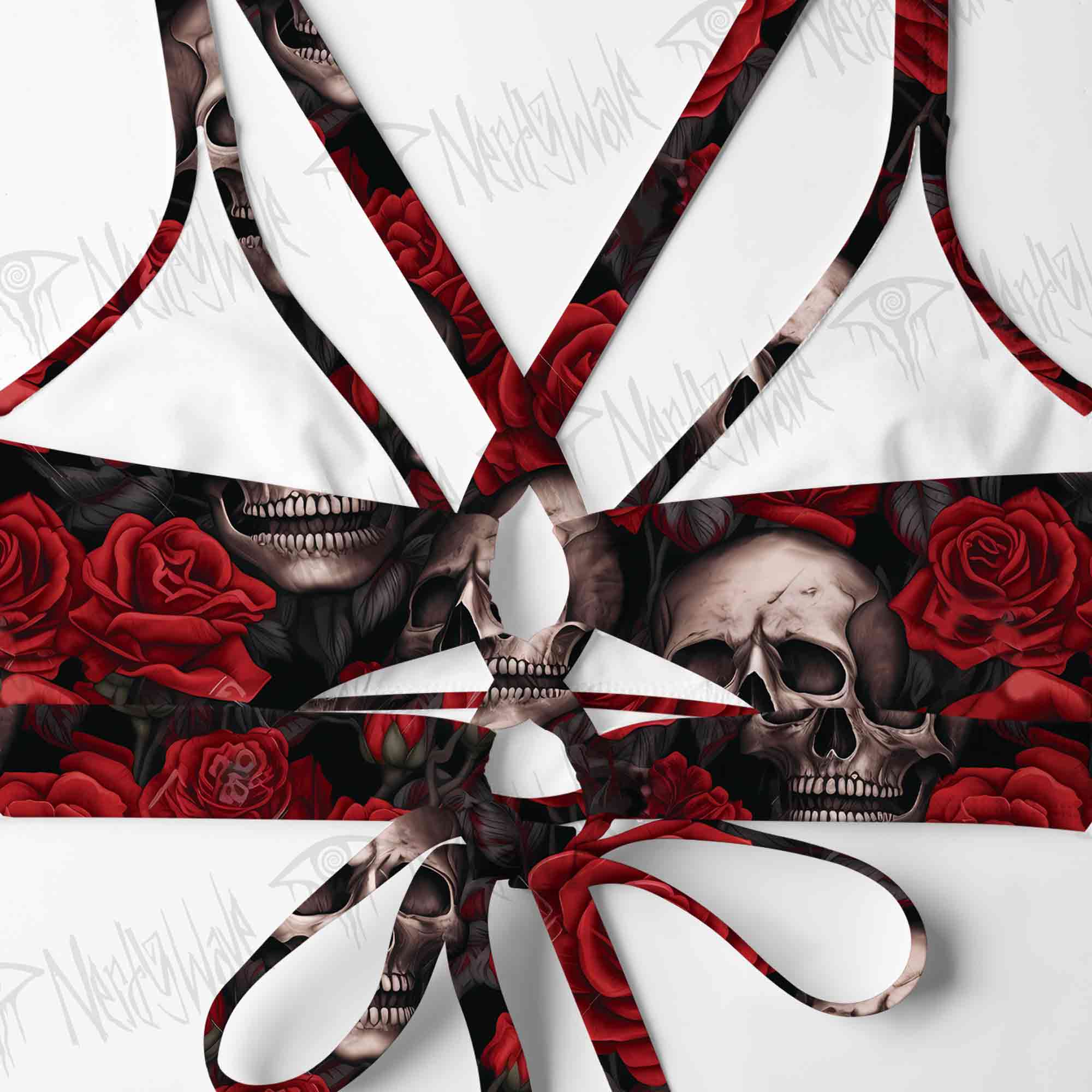 Skull and Roses Bikini Set