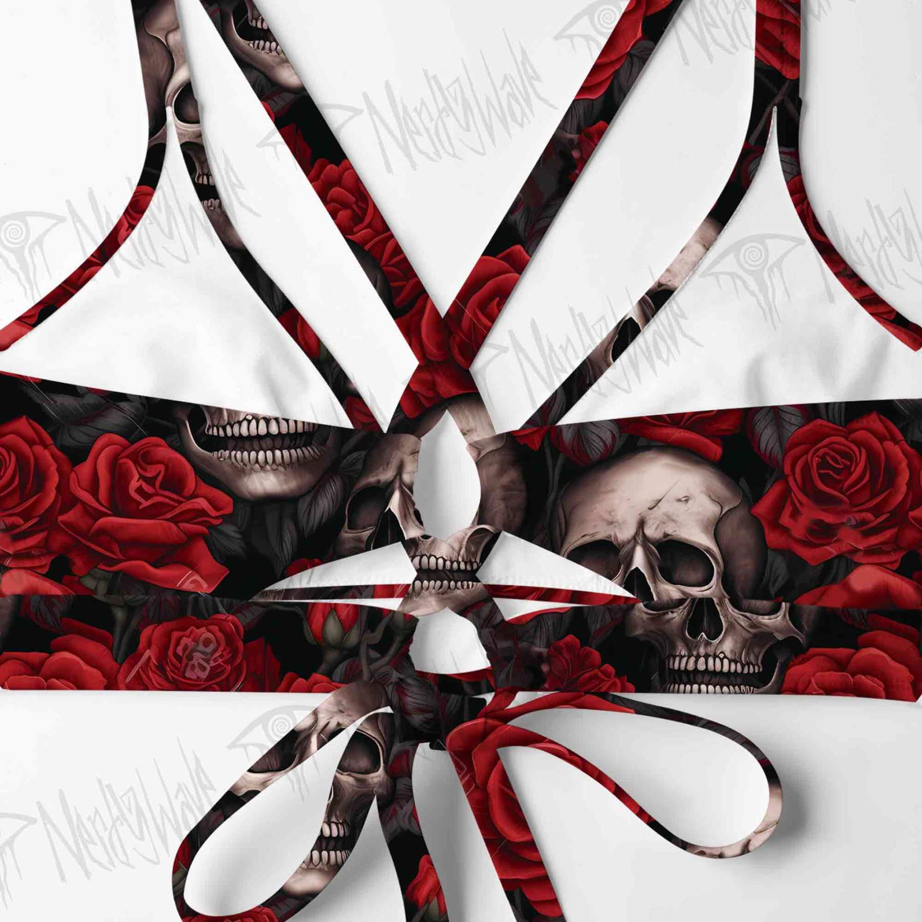 Skull and Roses Bikini Set