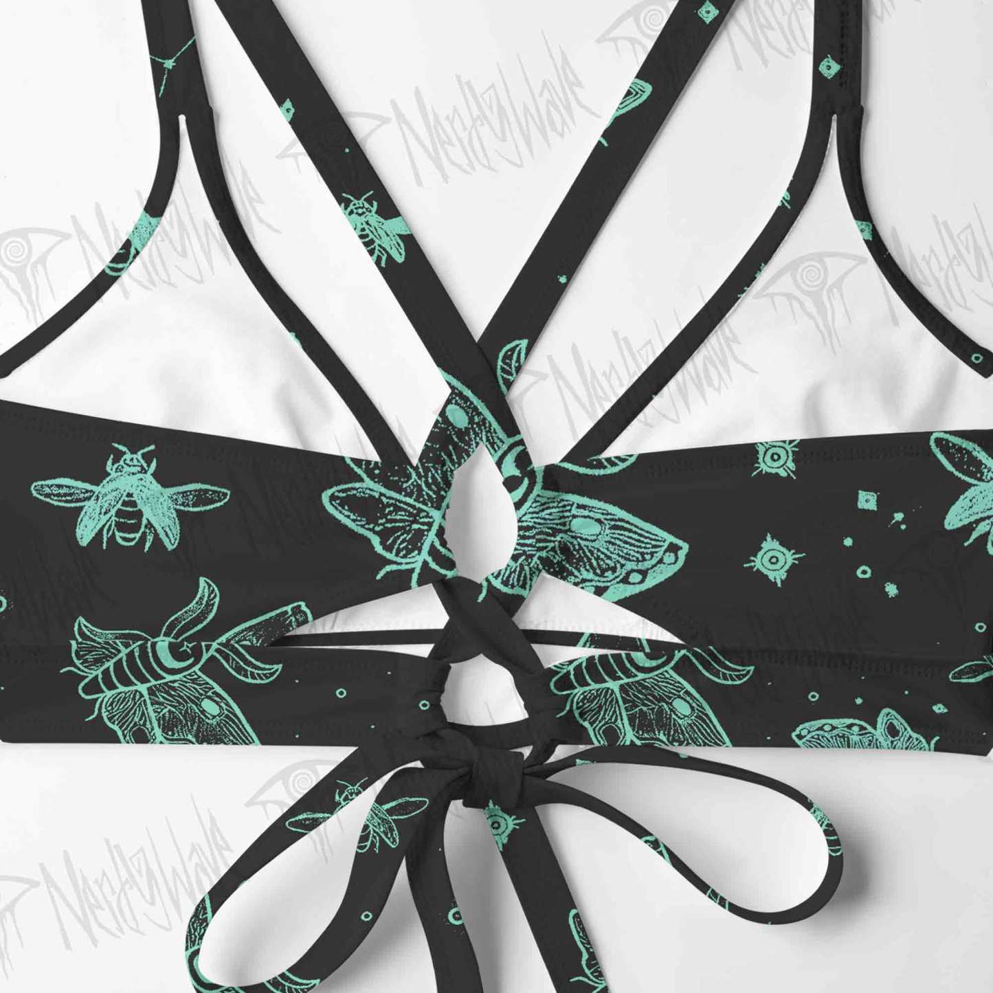 Midnight Flying Insects Bikini Set