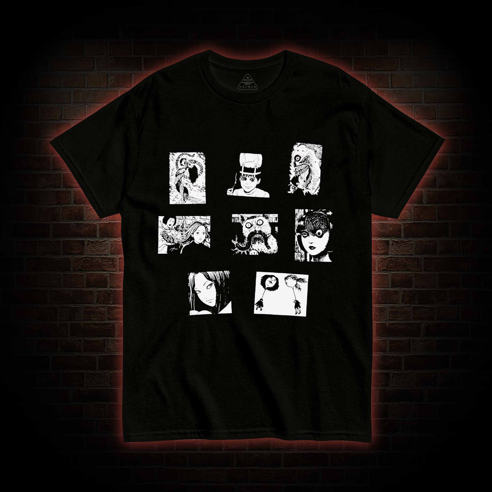 Retro Horror Manga T-shirt
