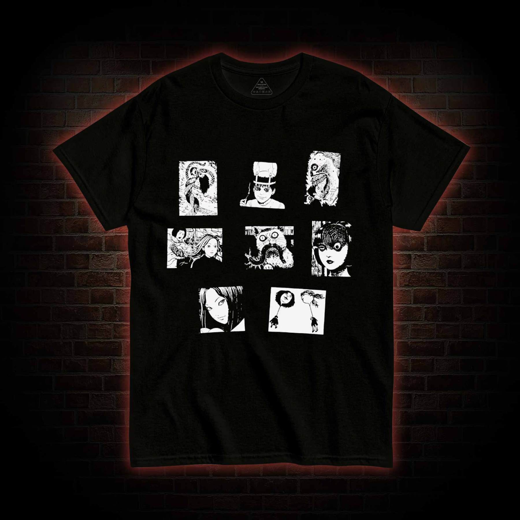 Retro Horror Manga T-shirt
