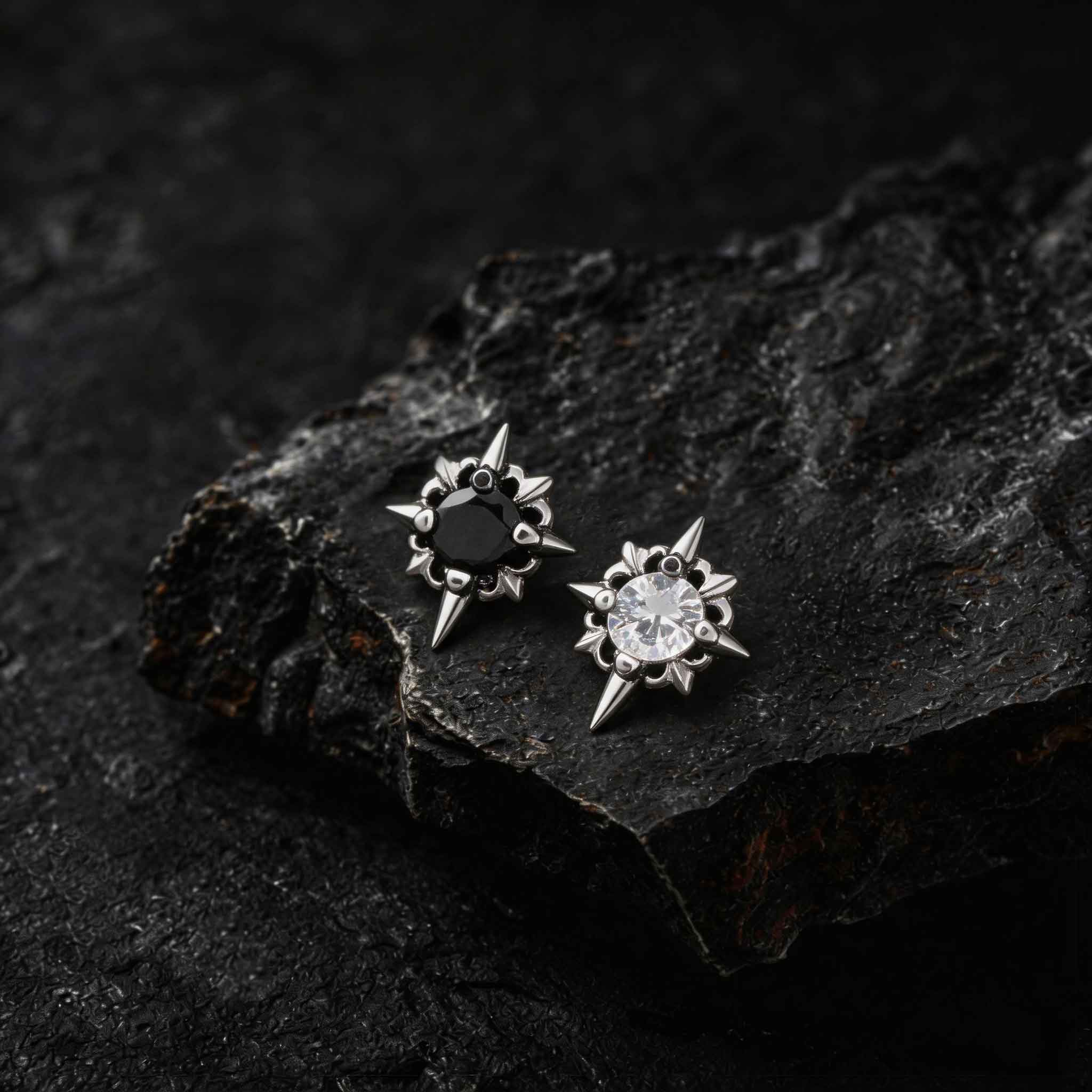 Gothic Star Earrings