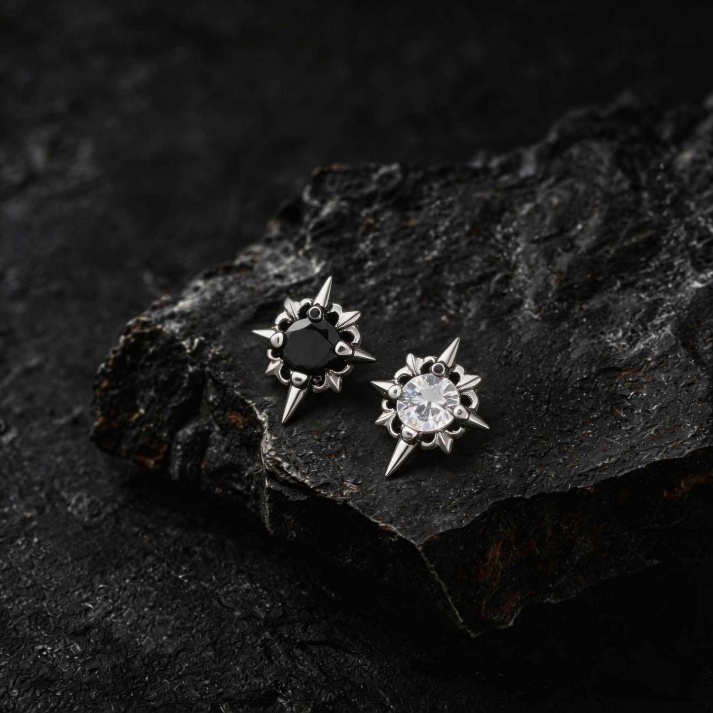Gothic Star Earrings