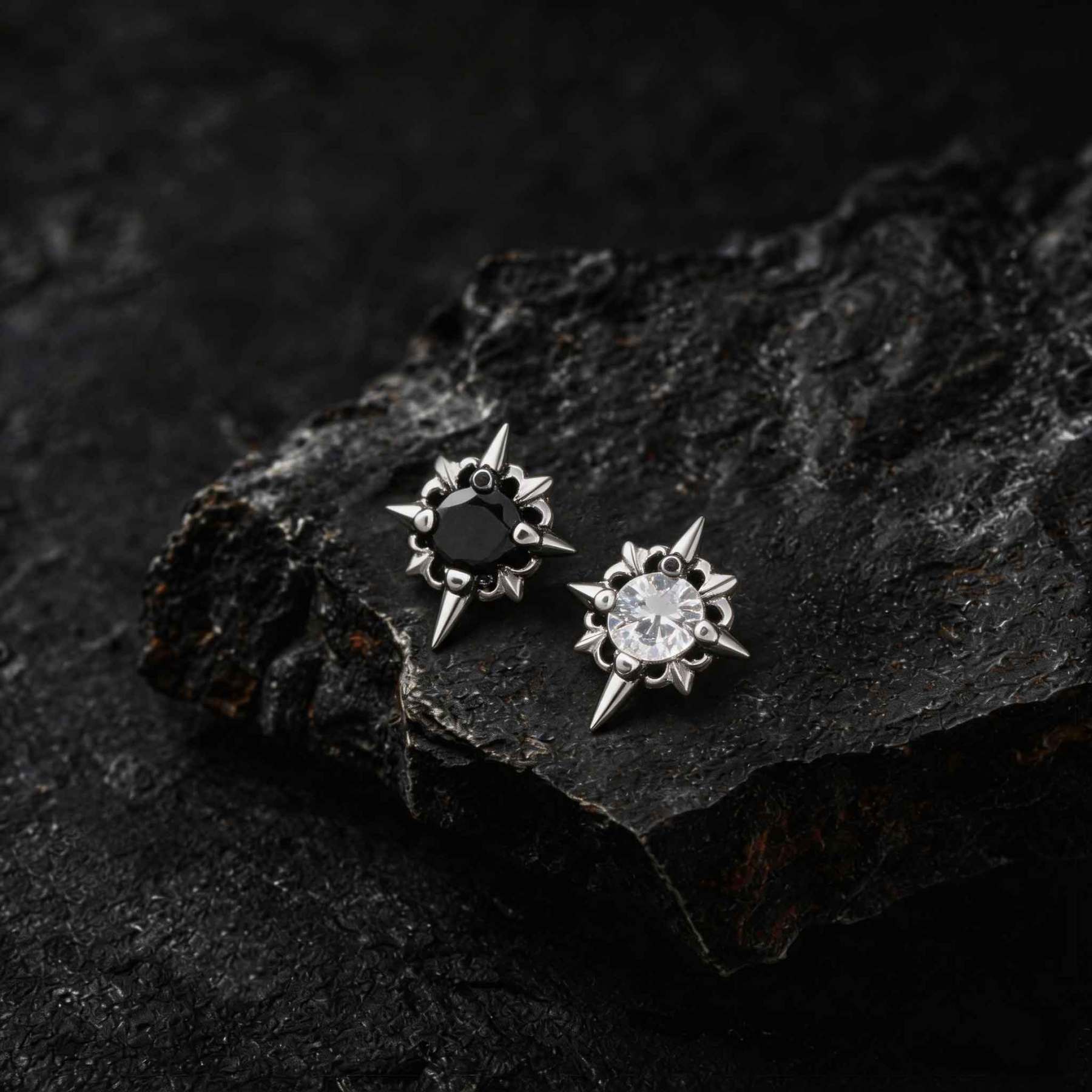 Gothic Star Earrings