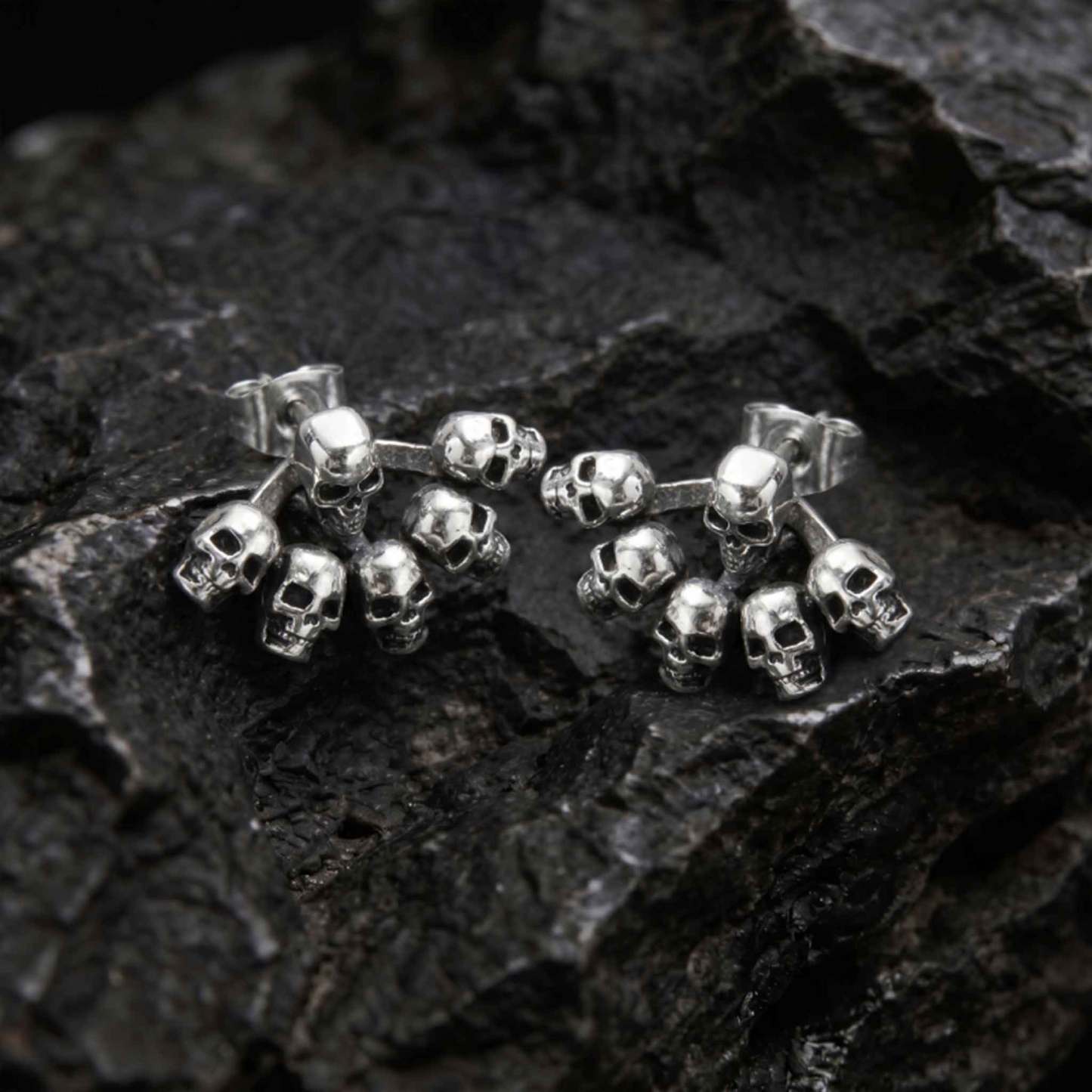 Punk Multi-Skull Earrings