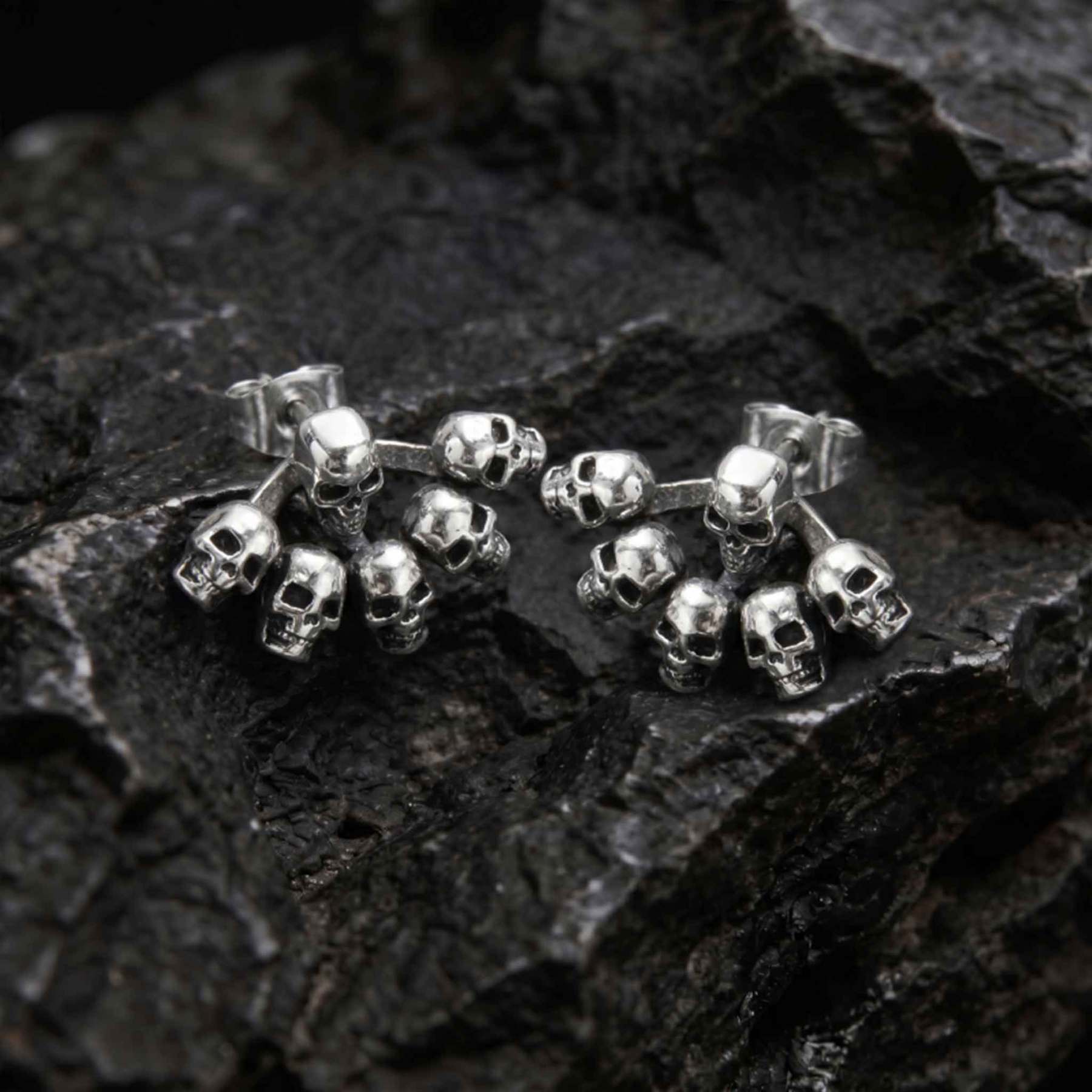 Punk Multi-Skull Earrings