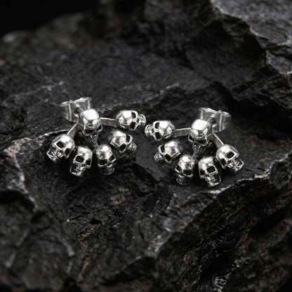 Punk Multi-Skull Earrings