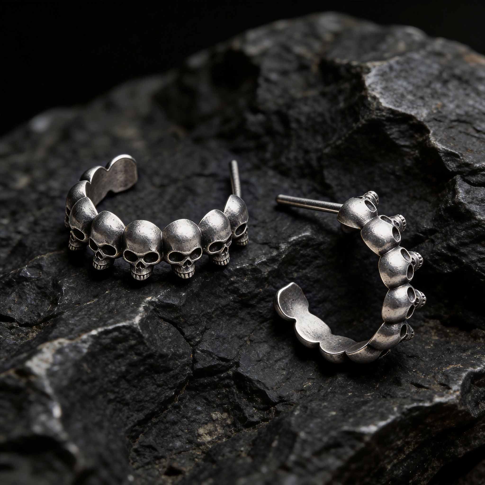Memento Mori Skull Earrings