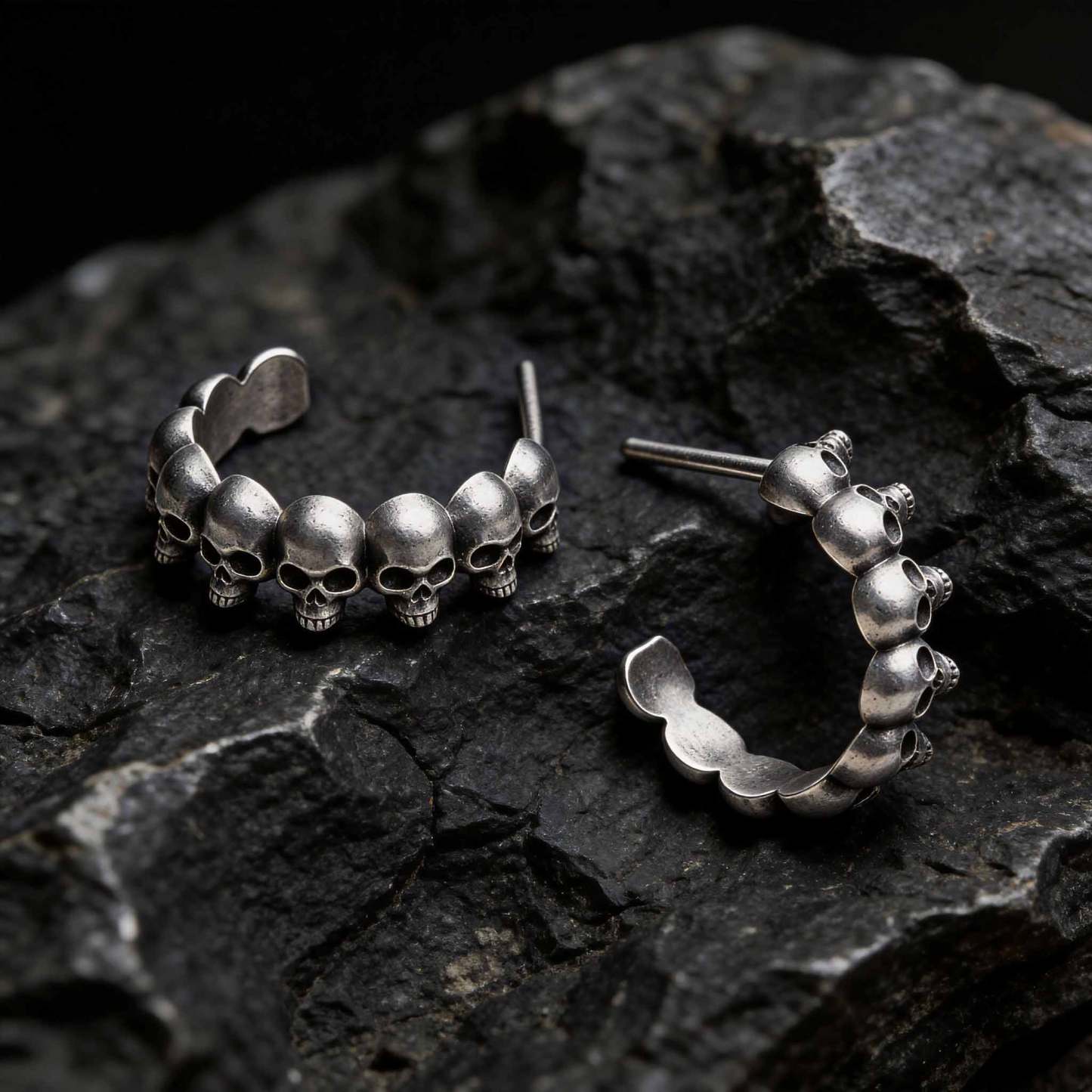 Memento Mori Skull Earrings