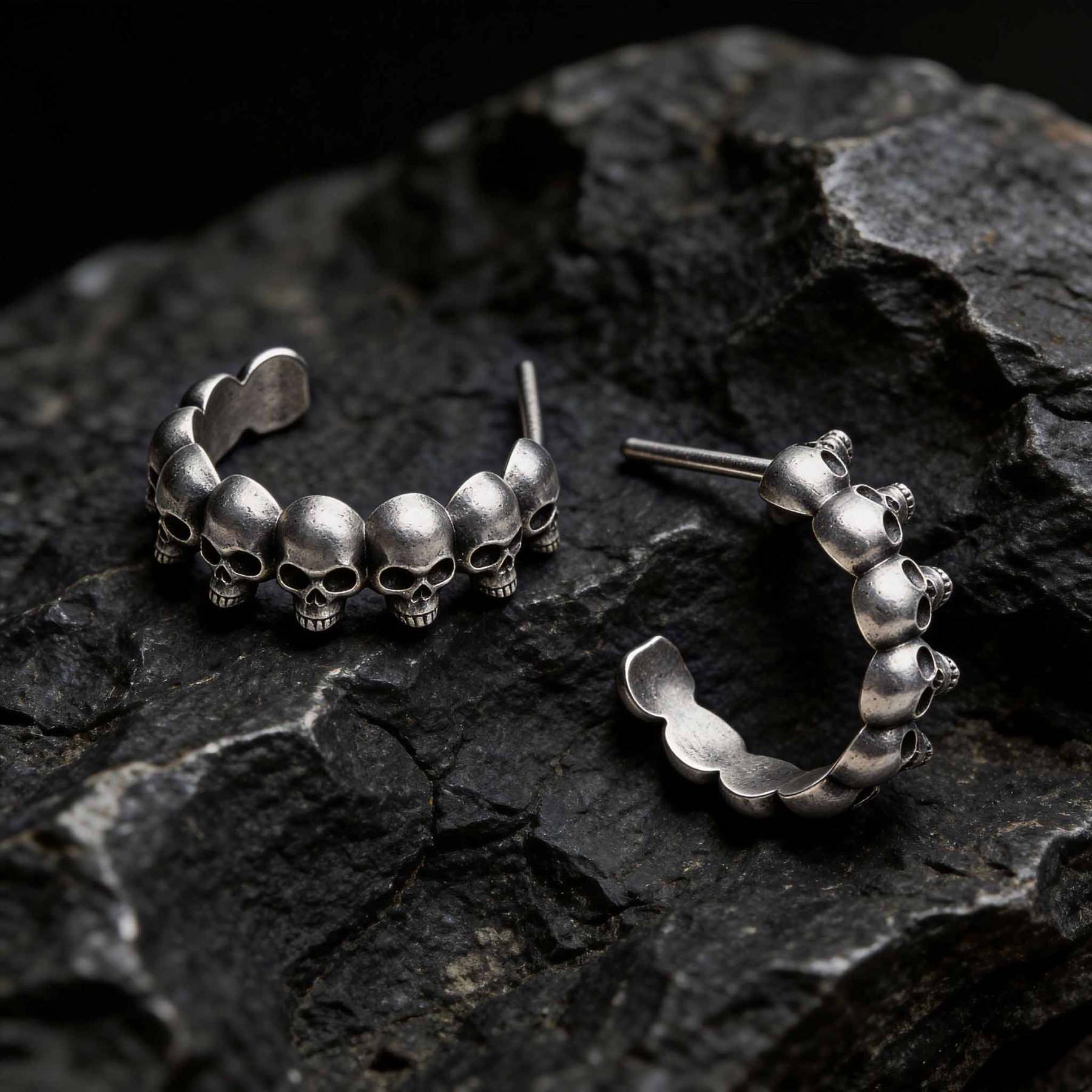 Memento Mori Skull Earrings