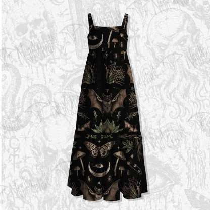The Dark Moon Wide Straps Maxi Dress