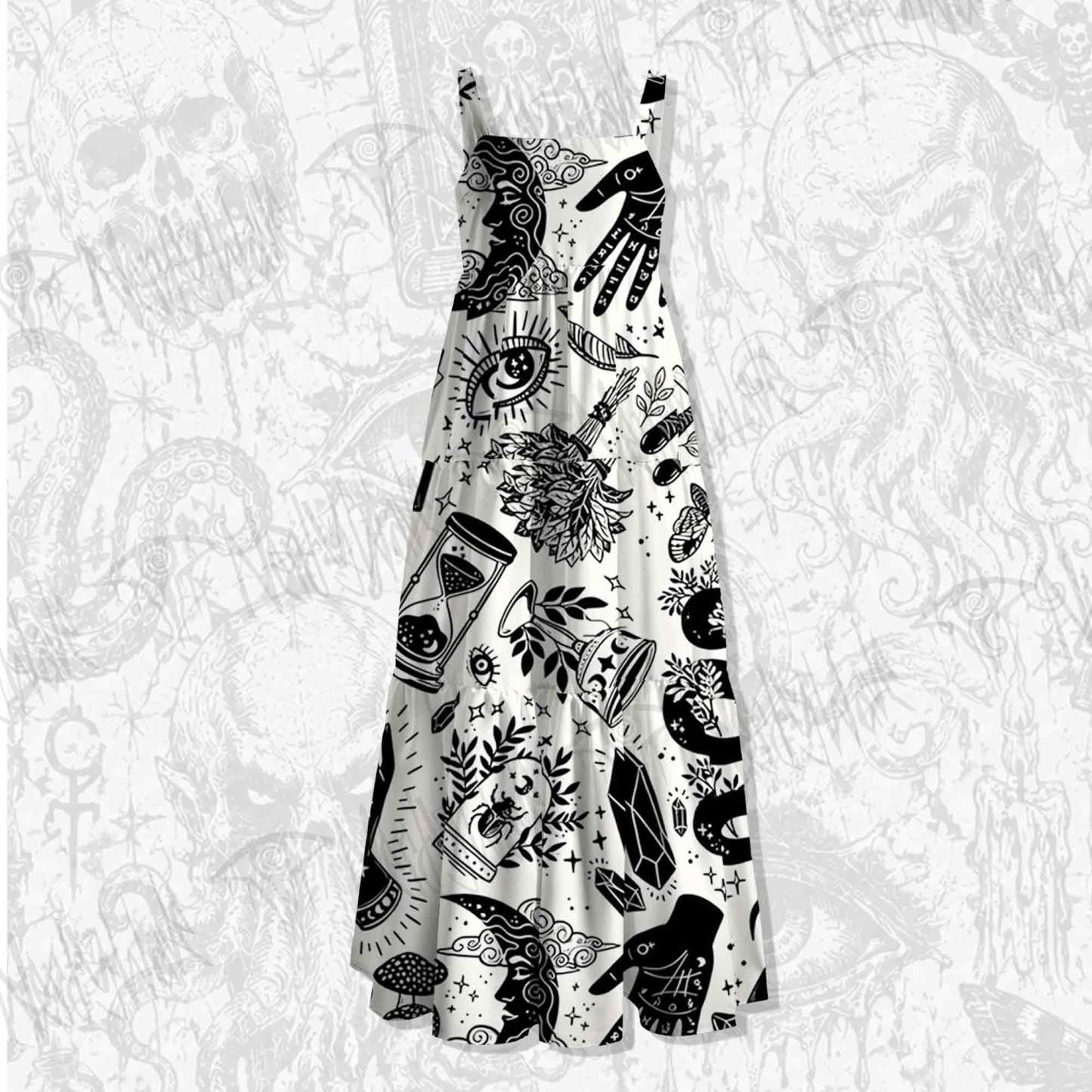 Witch's Cabinet Wide Straps Maxi Dress