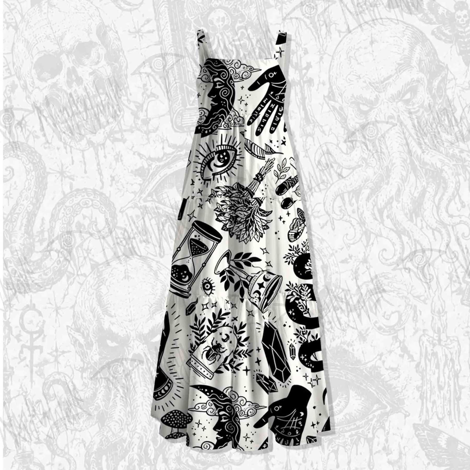 Witch's Cabinet Wide Straps Maxi Dress