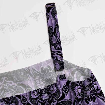 Purple Phantasm Wide Straps Maxi Dress
