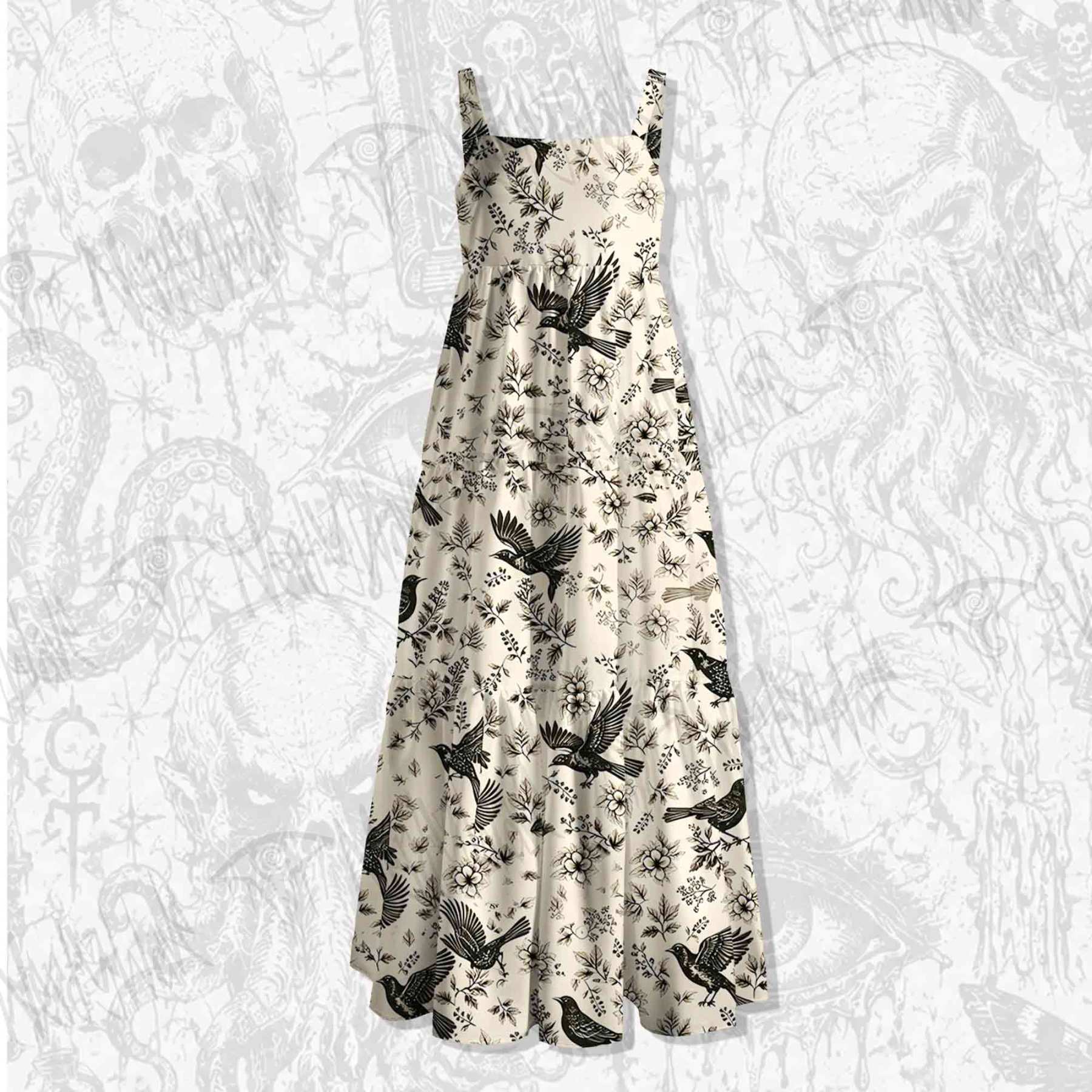 Raven’s Meadow Wide Straps Maxi Dress