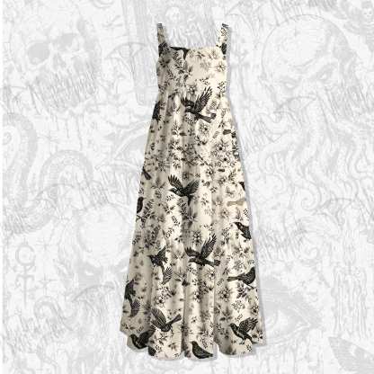 Raven’s Meadow Wide Straps Maxi Dress
