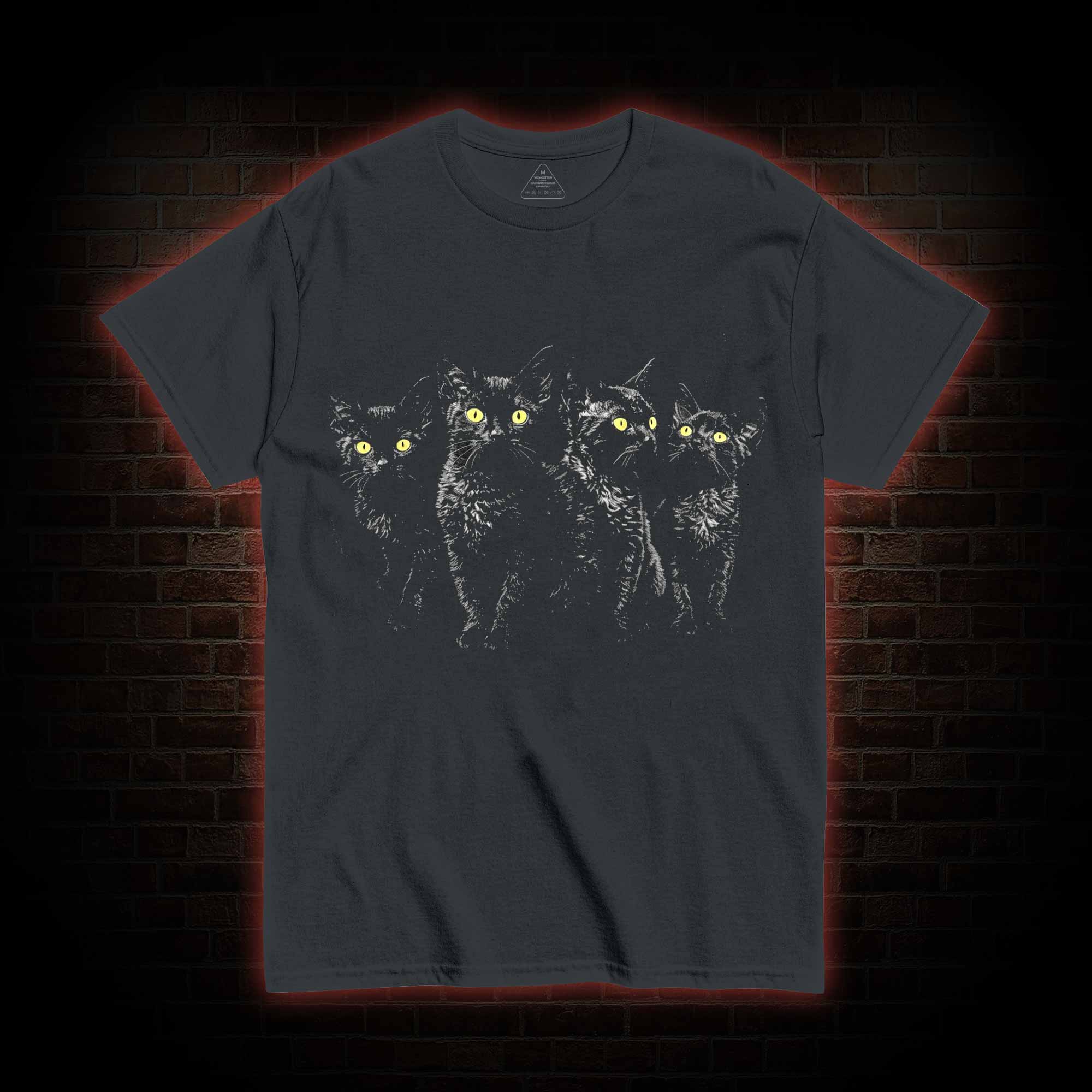 Yellow Eyes Black Cats T-shirt