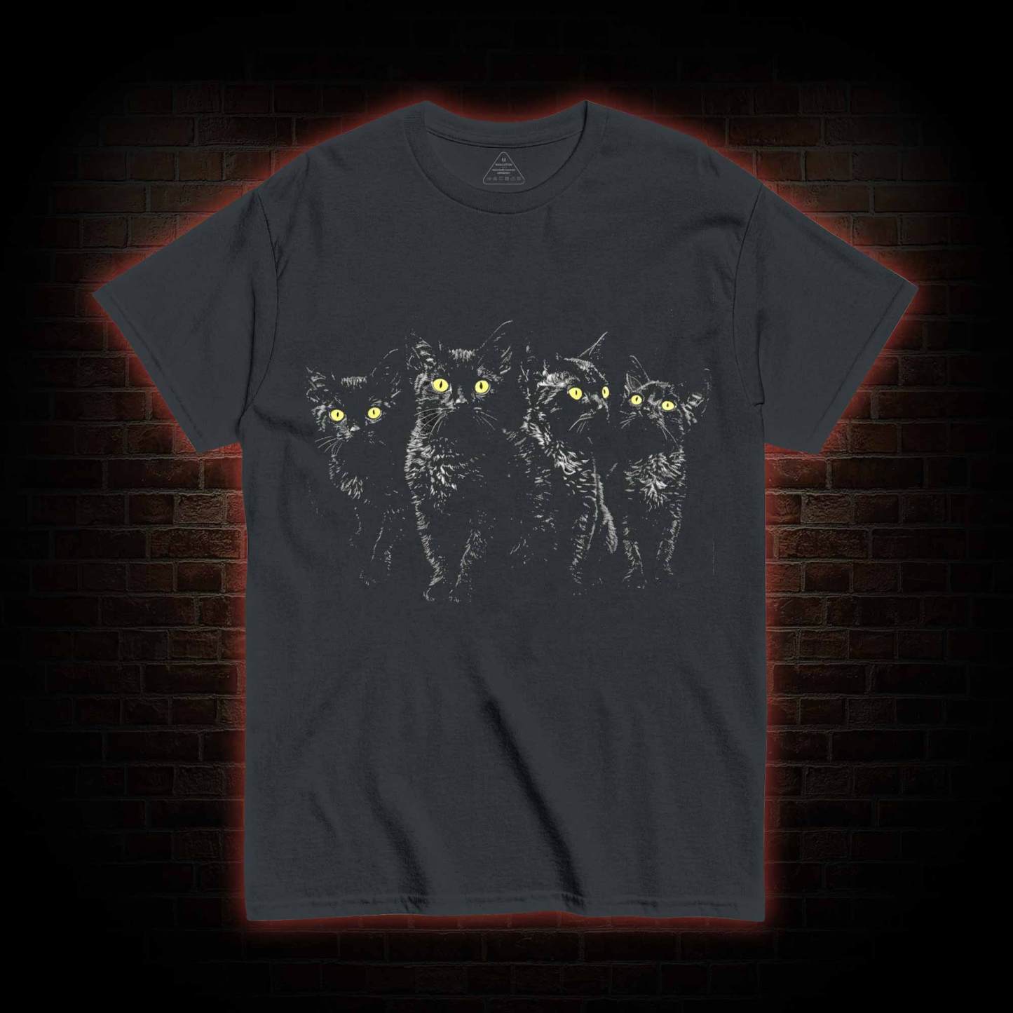 Yellow Eyes Black Cats T-shirt