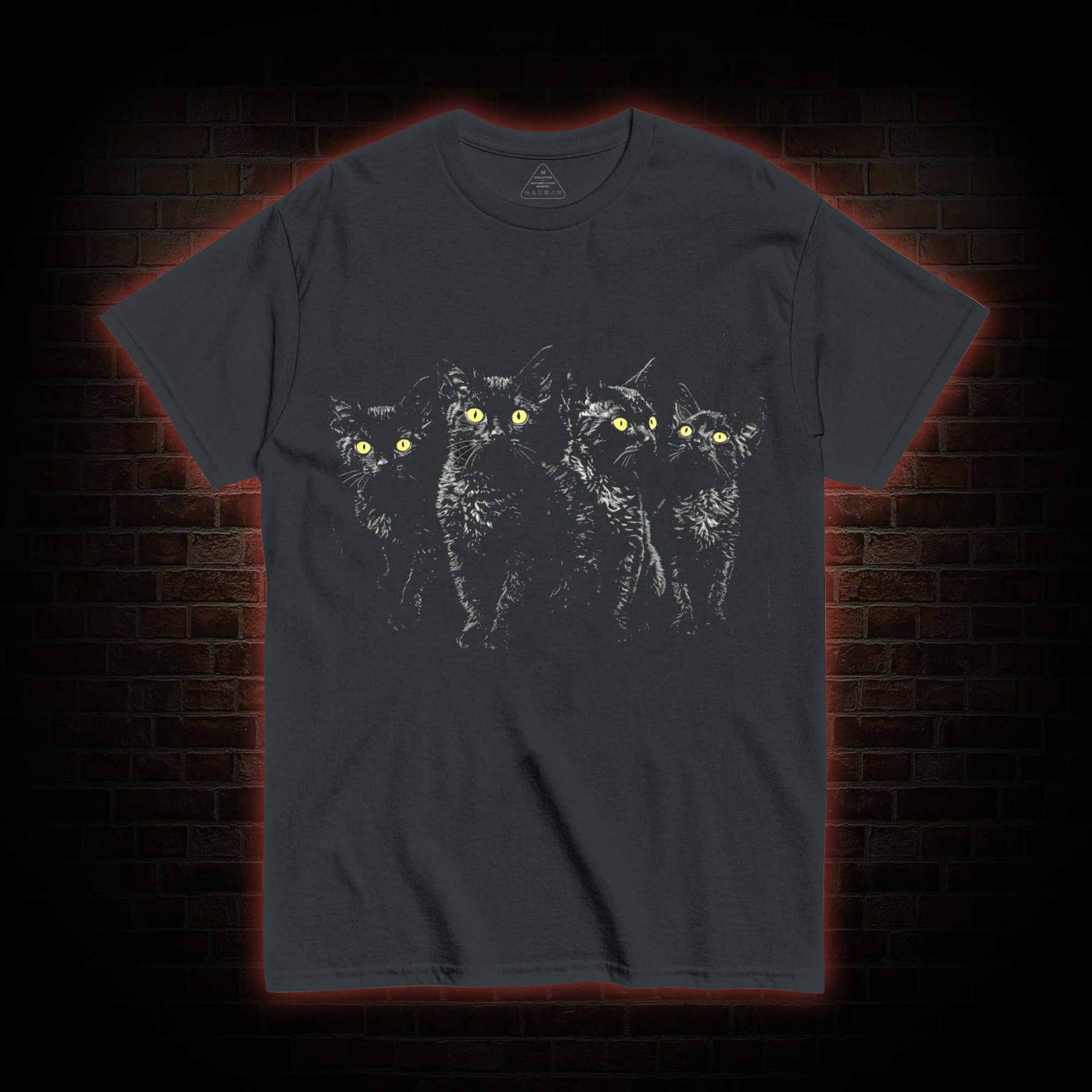 Yellow Eyes Black Cats T-shirt