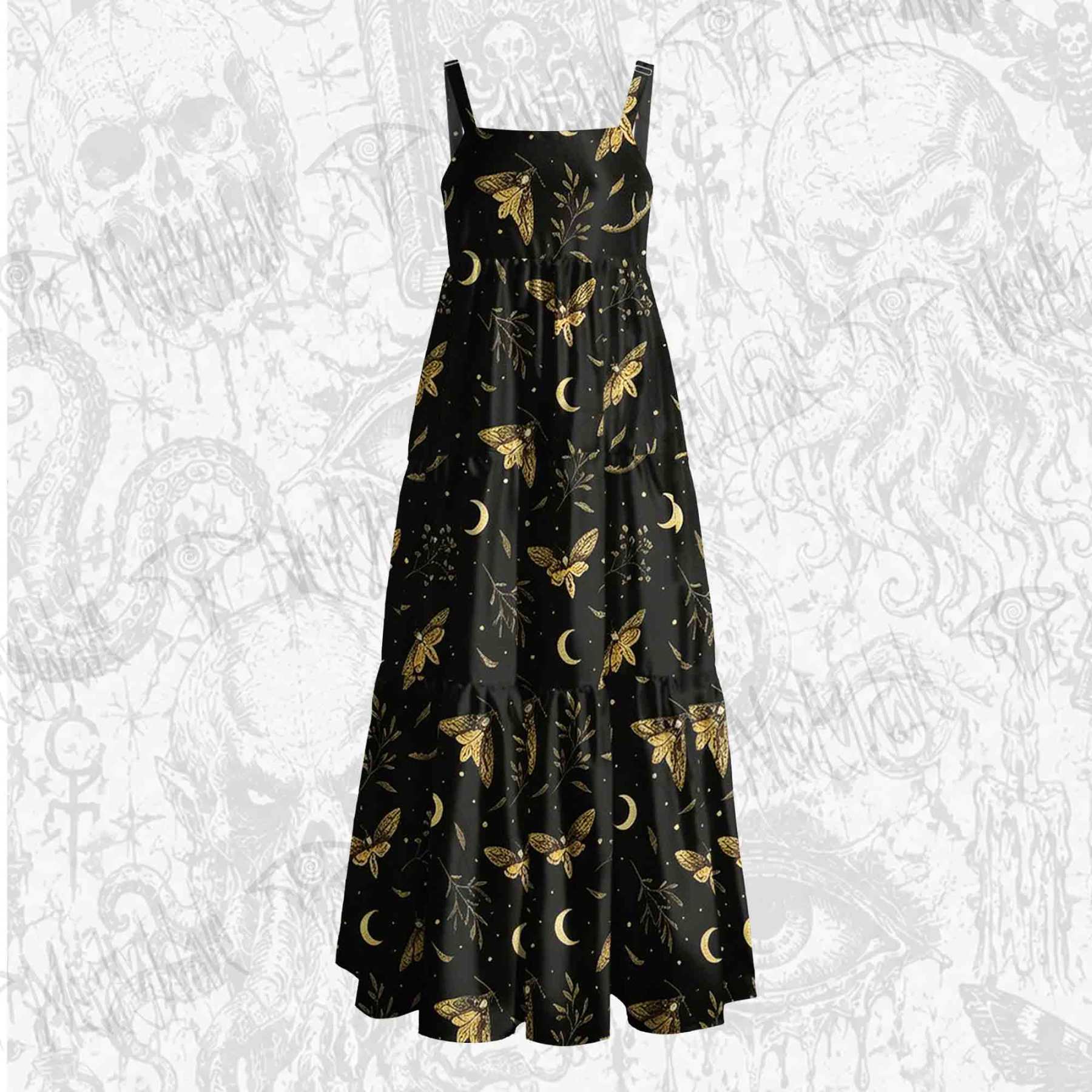 Moth Manor Wide Straps Maxi Dress