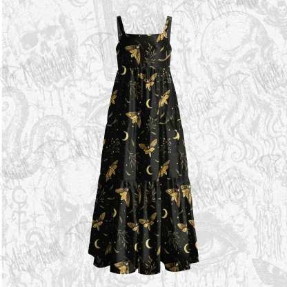 Moth Manor Wide Straps Maxi Dress