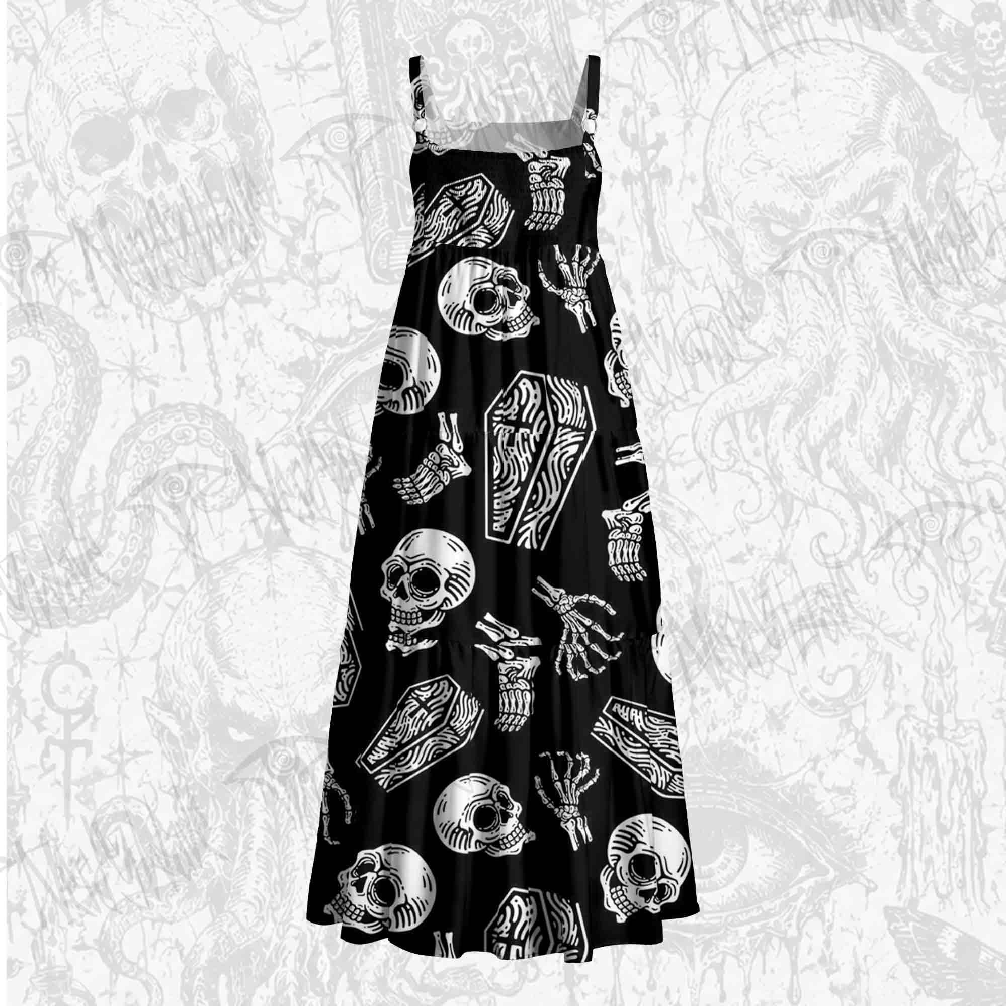 Coffin Crawler Wide Straps Maxi Dress