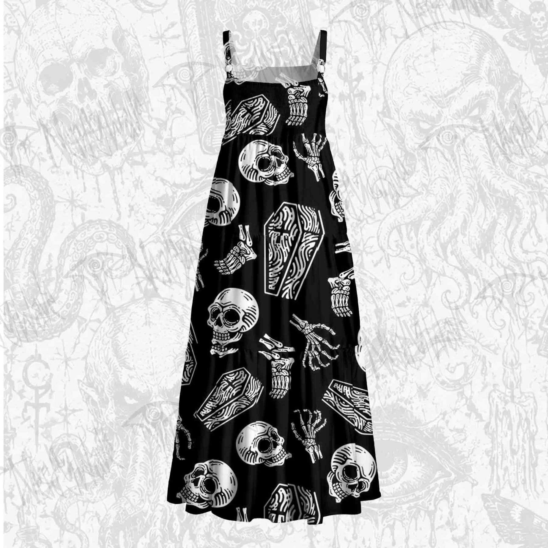 Coffin Crawler Wide Straps Maxi Dress
