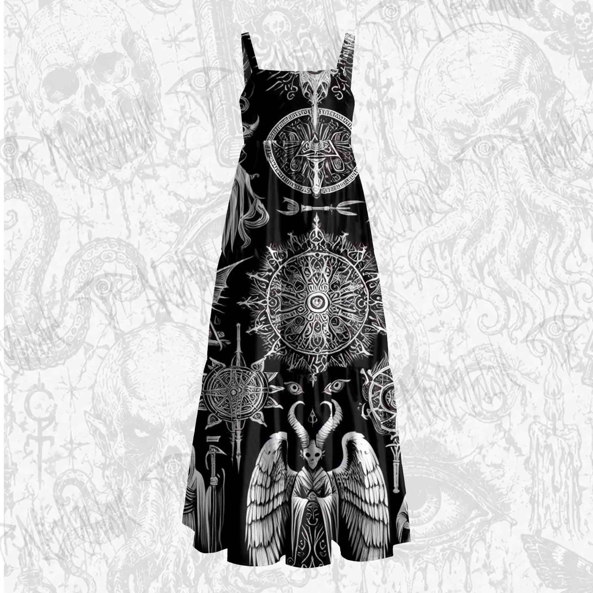 Void Ritual Wide Straps Maxi Dress