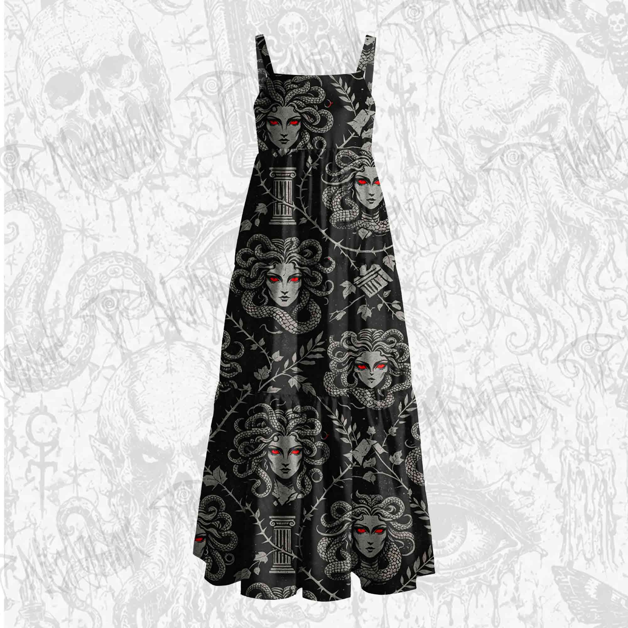 Gaze of Stone Wide Straps Maxi Dress