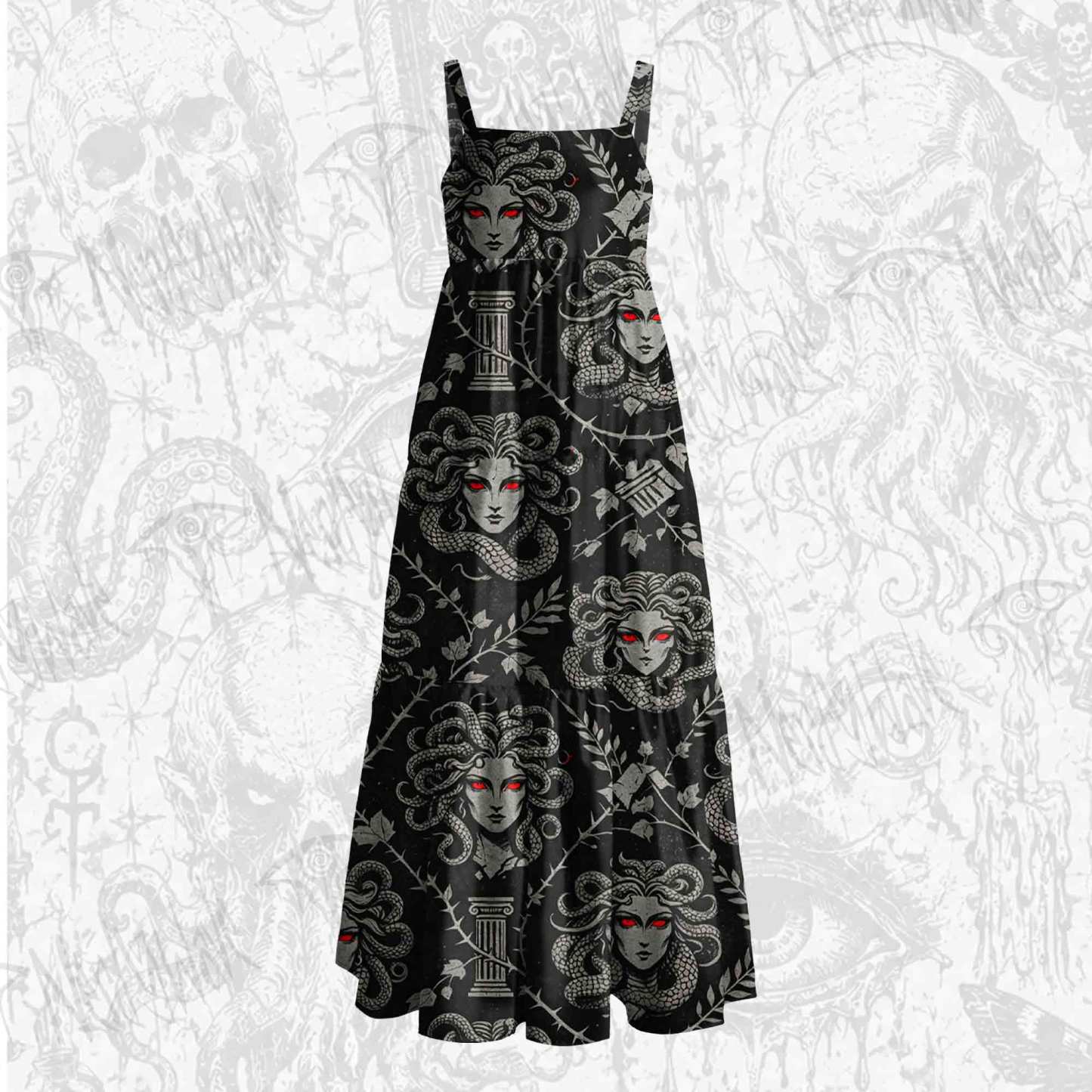 Gaze of Stone Wide Straps Maxi Dress
