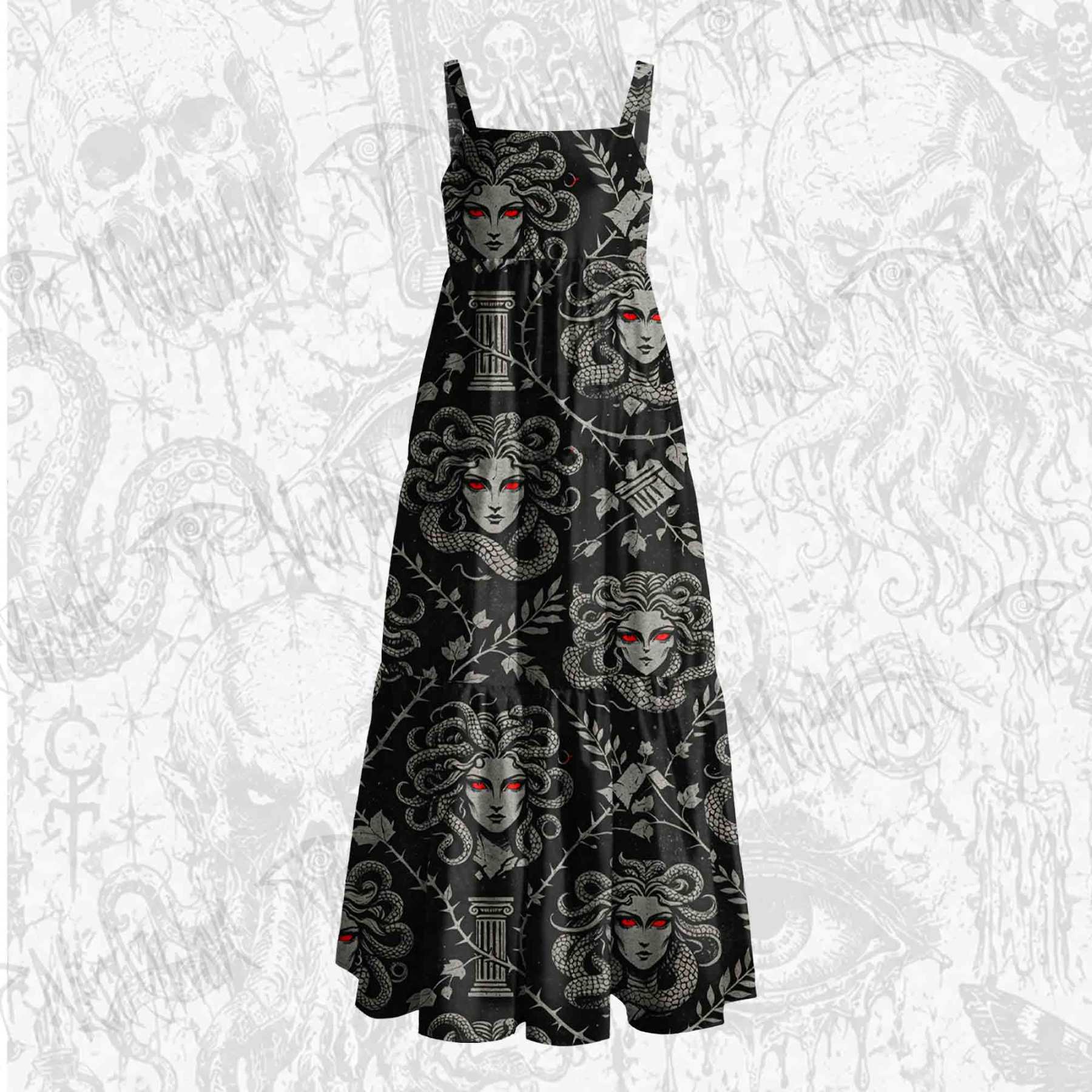 Gaze of Stone Wide Straps Maxi Dress