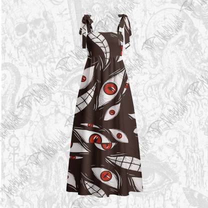 Homunculus Tie Shoulder Maxi Dress