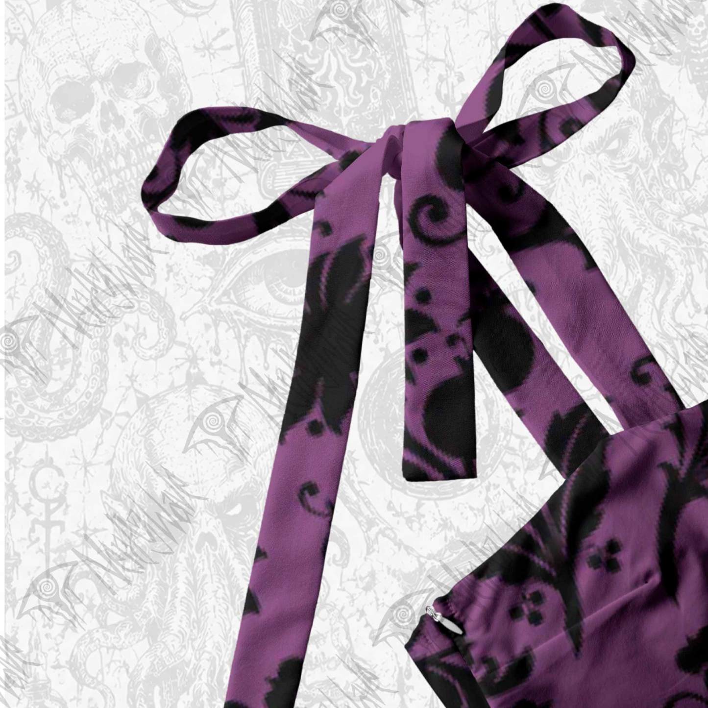 Black Floral Tie Shoulder Maxi Dress
