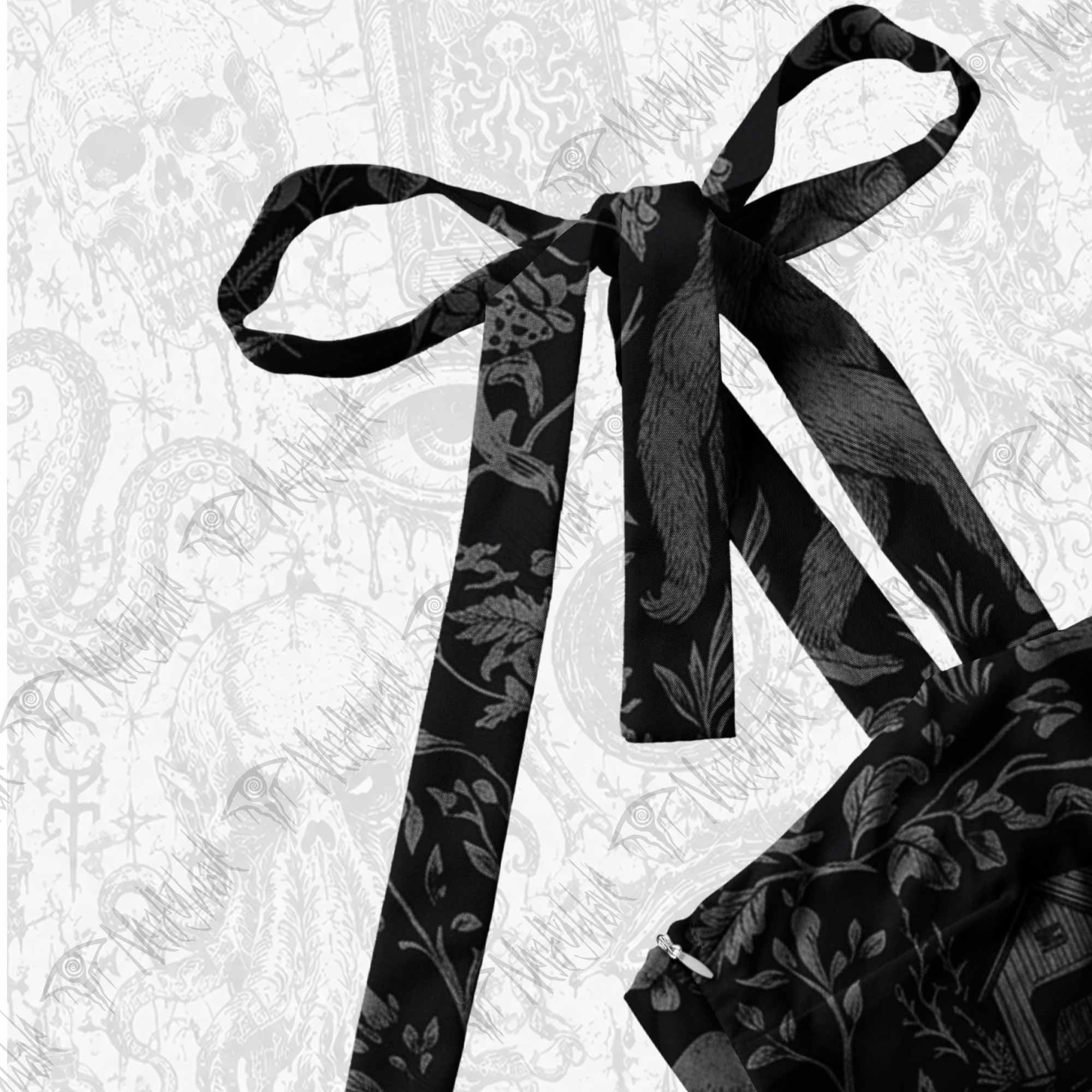 Cryptid Forest Tie Shoulder Maxi Dress