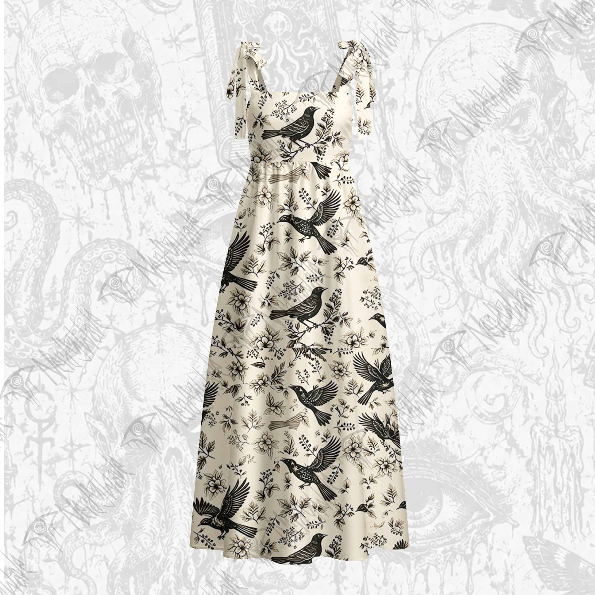 Raven's Meadow Tie Shoulder Maxi Dress