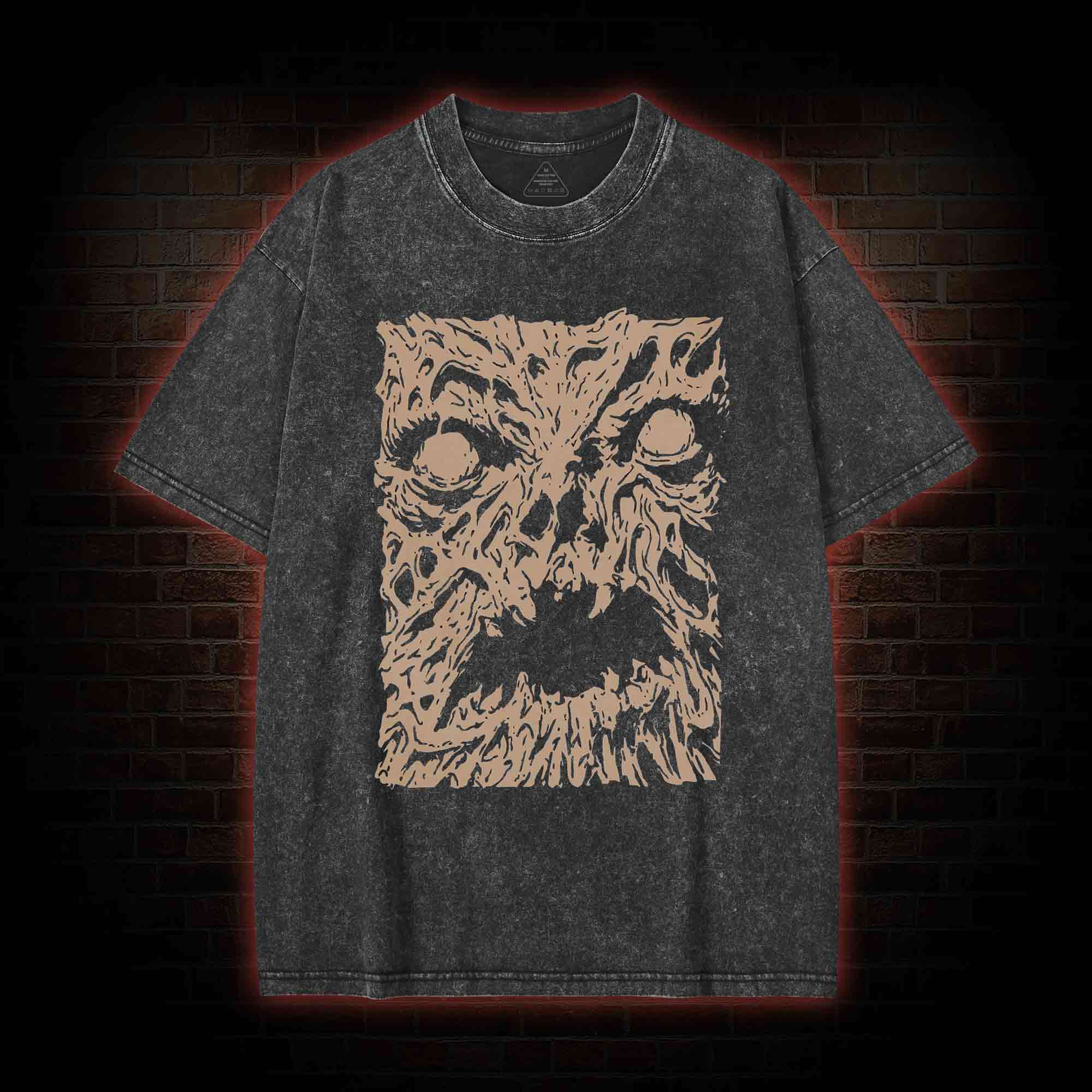 Necronomicon Evil Horror Washed T-shirt
