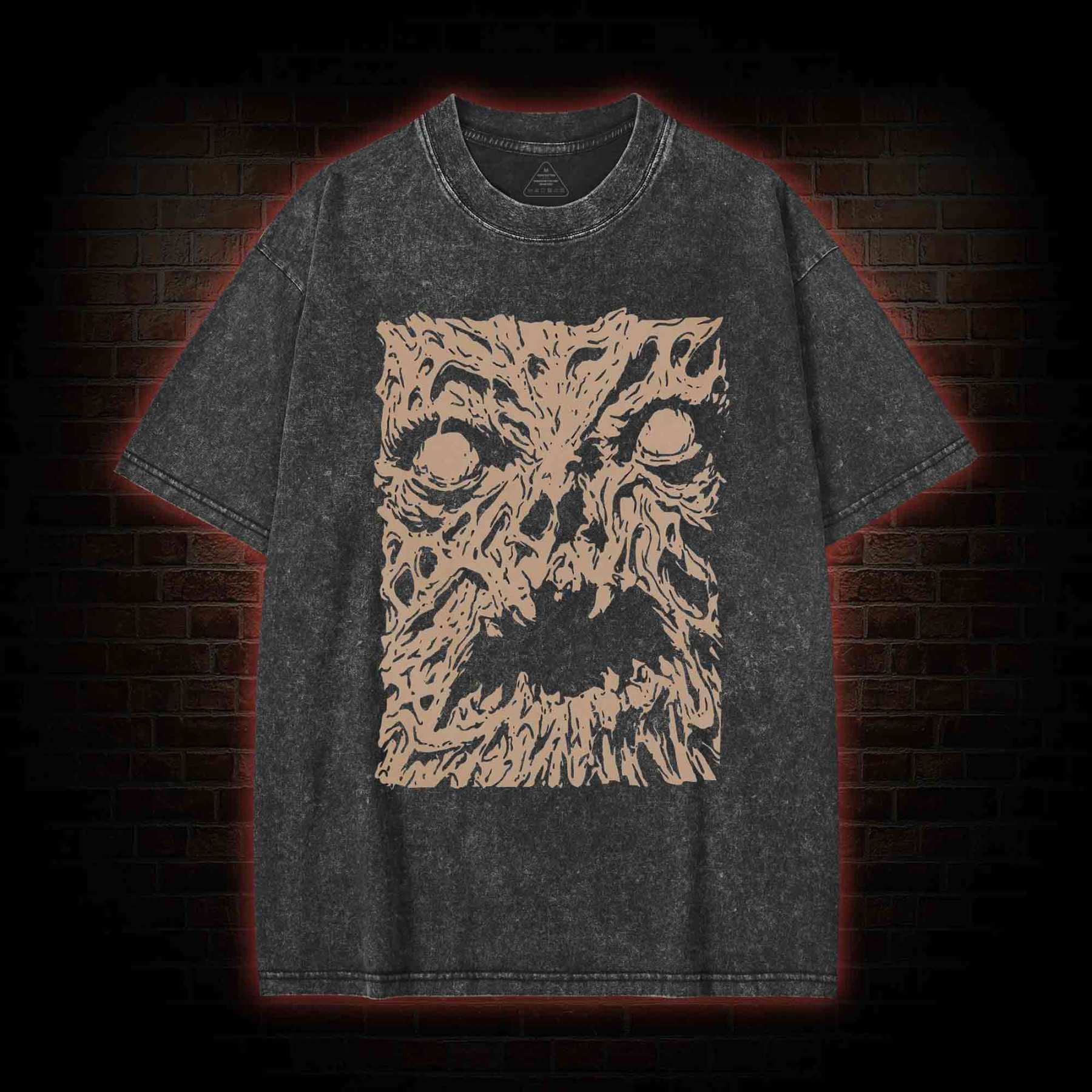 Necronomicon Evil Horror Washed T-shirt