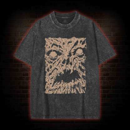 Necronomicon Evil Horror Washed T-shirt