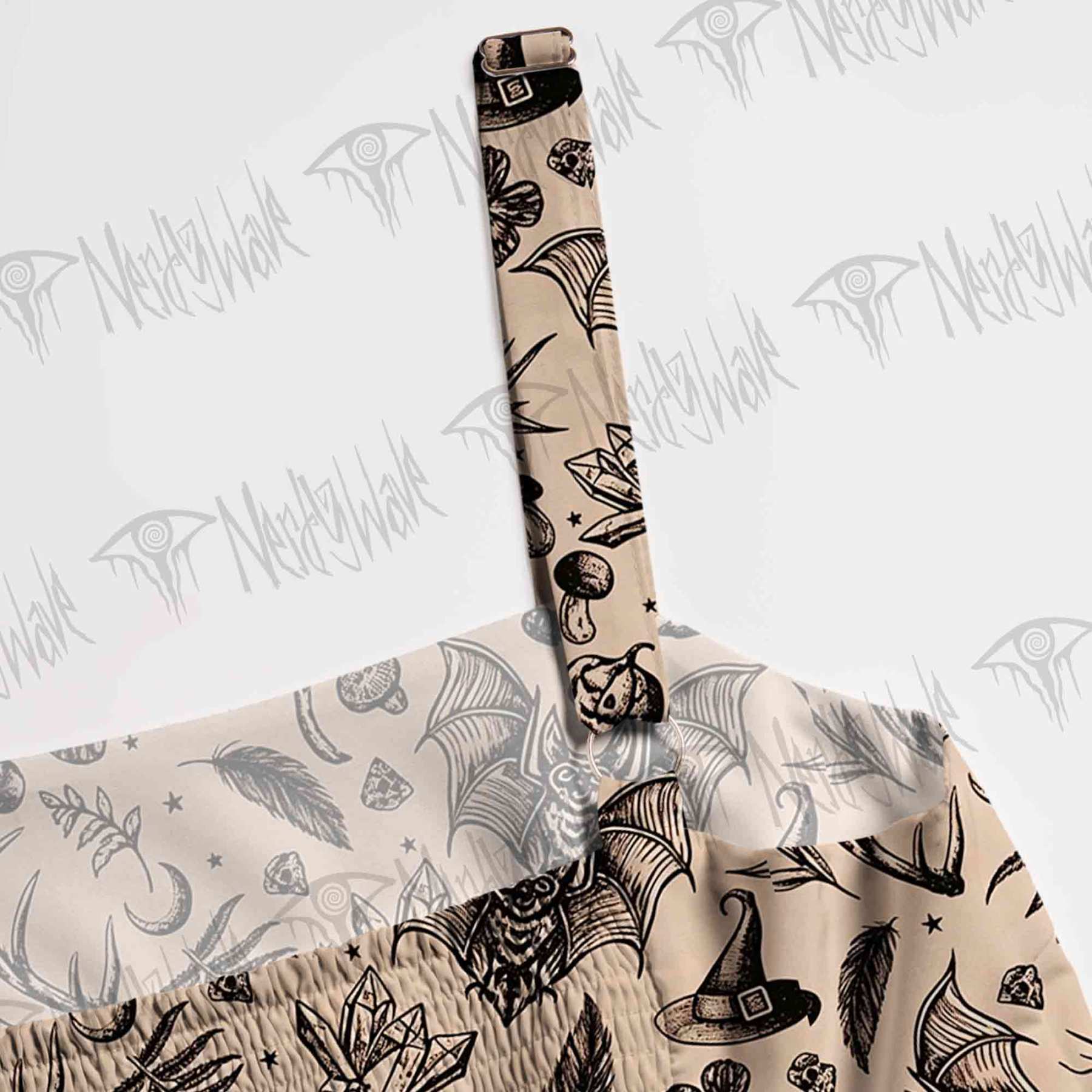 Witchy Botanical Wide Straps Maxi Dress