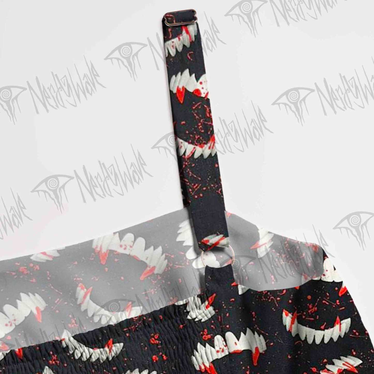 Bloody Vampire Wide Straps Maxi Dress