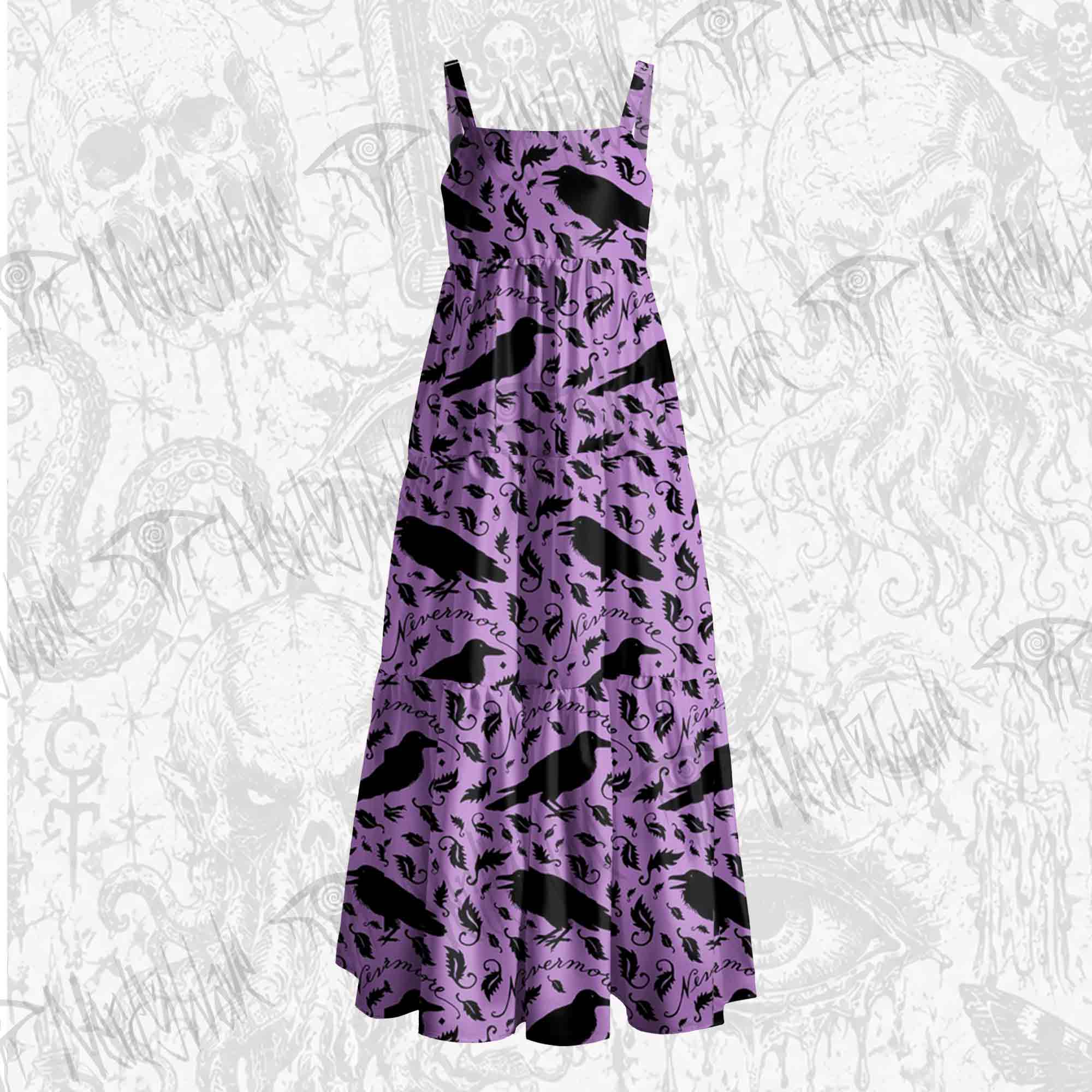 Nevermore Wide Straps Maxi Dress