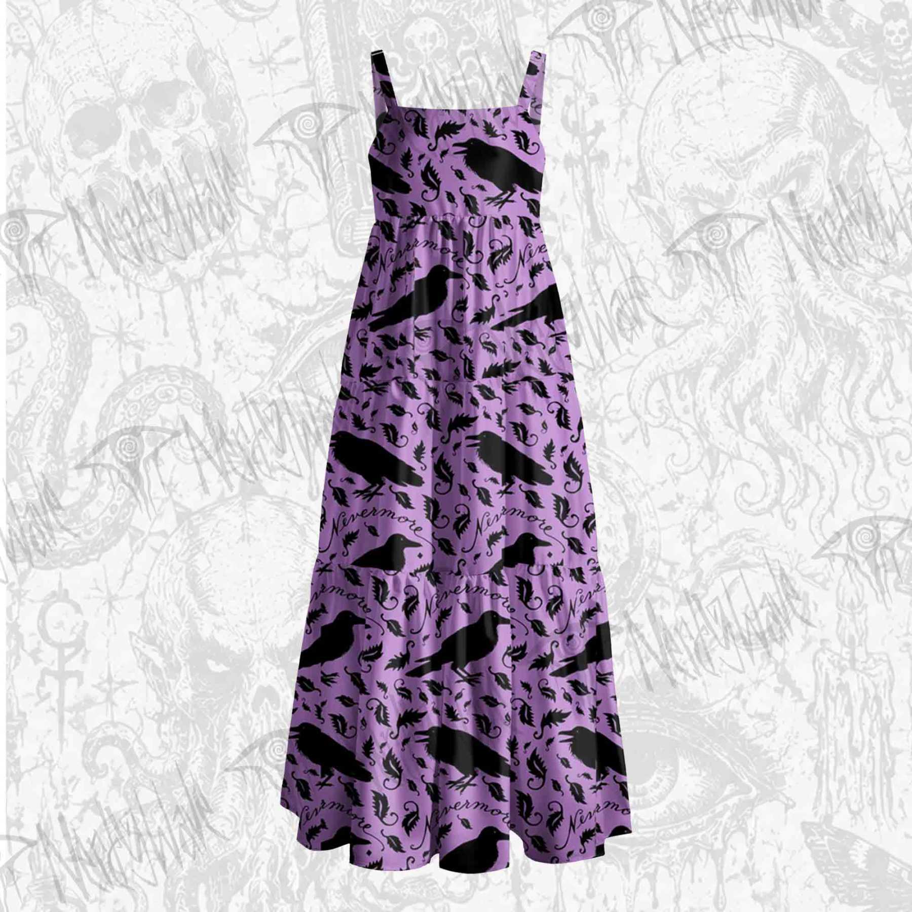 Nevermore Wide Straps Maxi Dress