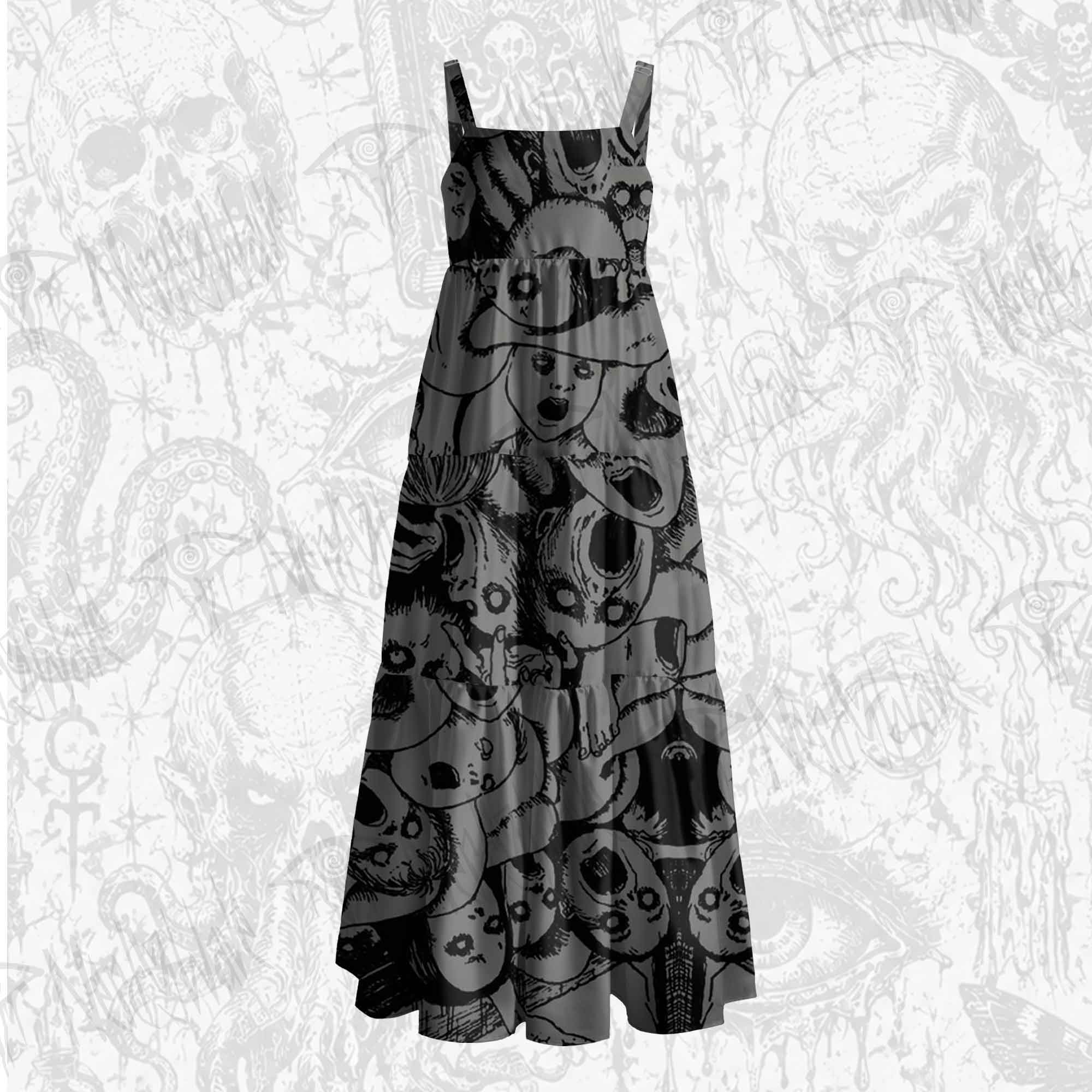 Scream Wide Straps Maxi Dress