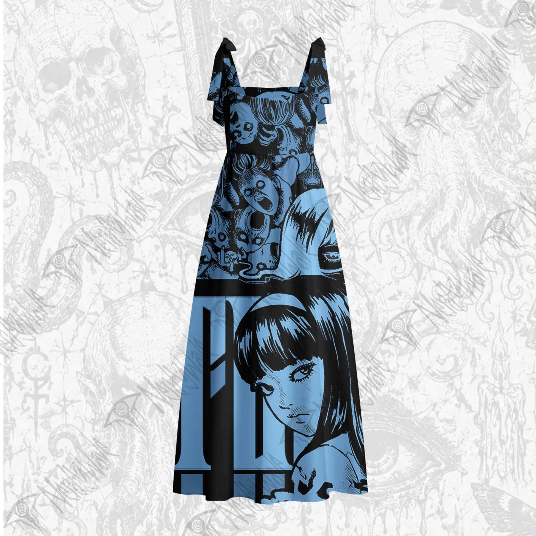 Do not Look at Me with Those Eyes Tie Shoulder Maxi Dress