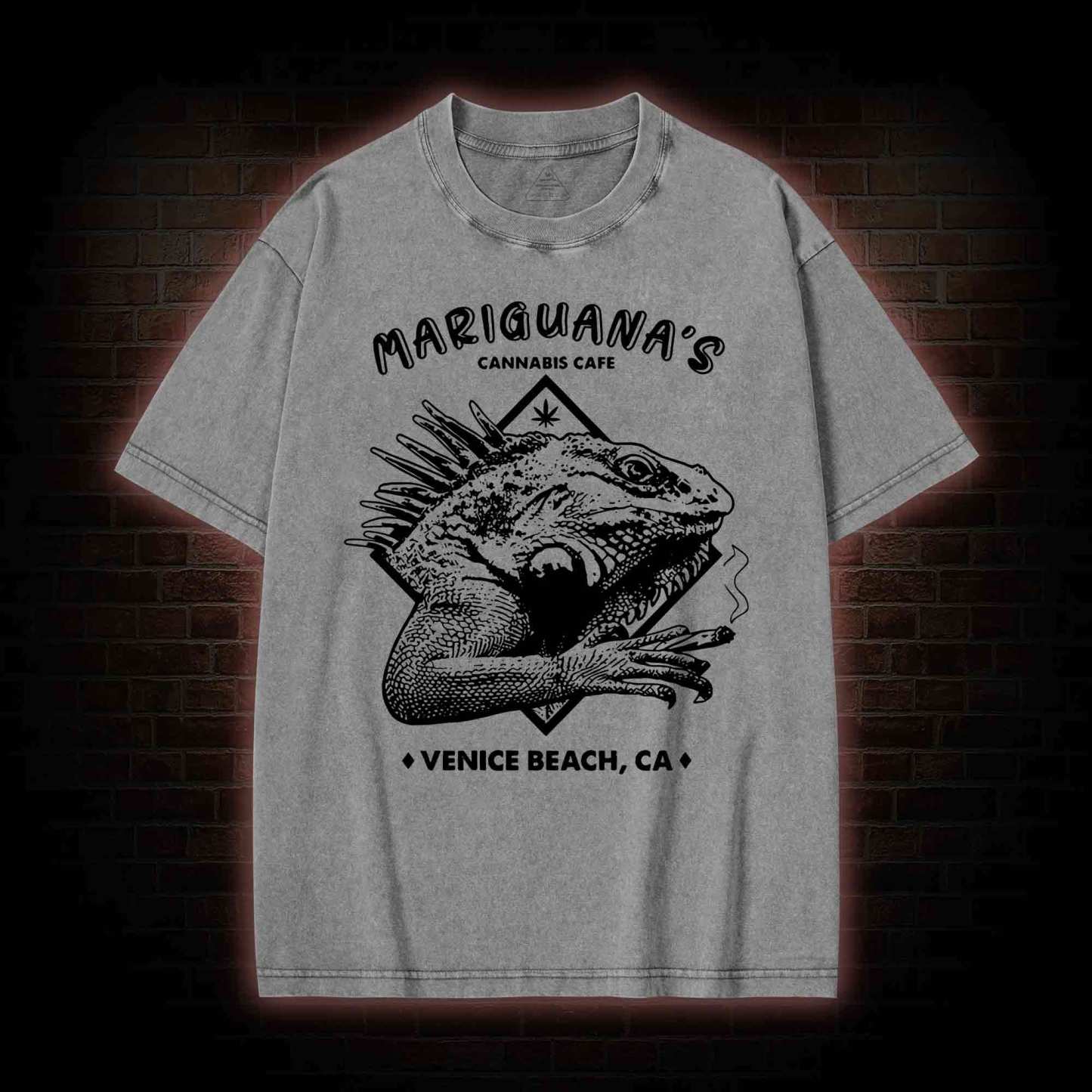 Mariguana's Cannabis Cafe Washed T-shirt