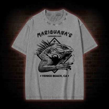 Mariguana's Cannabis Cafe Washed T-shirt