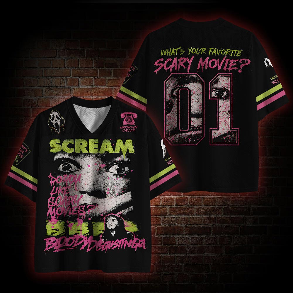 Horror Do You Like Scary Movies? Mesh Jersey