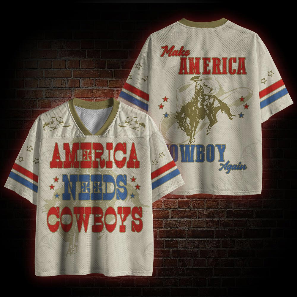 America Needs Cowboys Mesh Jersey